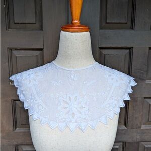 Elegant White Lace Collar